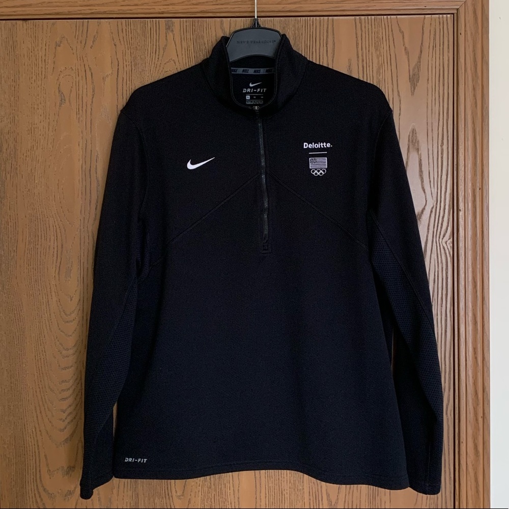 Nike Dri-fit 1/4 Zip | Deloitte Olympic Team (Men’s XL)